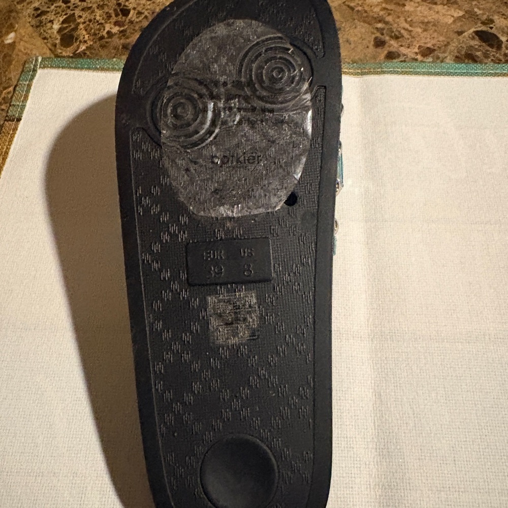 Botkier Aqua Jeweled Slide Sandals - Women's size 8 - Picture 9 of 12